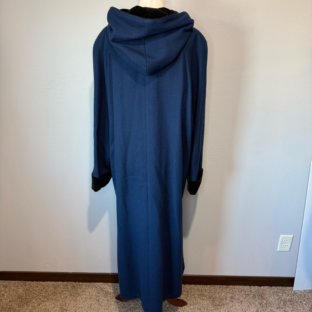 Vintage MDP Mario De Pinto Wool Hooded Coat | Made in USA | Long Coat - Picture 5 of 11